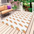 thumbnail image 1 of Easter Outdoor Rug 6x9 Ft, Non Slip Washable Area Rug, Burnt Orange Carrots Modern Art Patio Rugs Carpet Runner, Large Floor Mat for Indoor/Outdoor Deck Porch Camping, 1 of 8