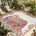 thumbnail image 1 of Easter Outdoor Rug for Patio/Deck/Porch, Non-Slip Large Area Rug 4 x 6 Ft, Spring Floral Watercolor Easter Eggs Bunny Flower Bow Indoor Outdoor Rugs Washable Area Rugs, Camping Rug Carpet Runner, 1 of 8