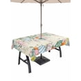 thumbnail image 1 of Easter Outdoor Tablecloth - 60x102 Inch Rectangle Dining Table Cover, Spring Colorful Eggs Eucalyptus Leaves Floral Waterproof Outdoor Table Cloth with Umbrella Hole & Zipper for Picnic/Patio/Party, 1 of 7