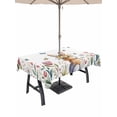 thumbnail image 1 of Easter Outdoor Tablecloth - 60x102 Inch Rectangle Dining Table Cover, Spring Flowers Wreath Rabbit Budding Florals Waterproof Outdoor Table Cloth with Umbrella Hole & Zipper for Picnic/Patio/Party, 1 of 7
