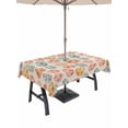 thumbnail image 1 of Easter Outdoor Tablecloth - 60x120 Inch Rectangle Dining Table Cover, Country Spring Watercolor Leaves Floral Eggs Waterproof Outdoor Table Cloth with Umbrella Hole & Zipper for Picnic/Patio/Party, 1 of 7
