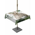 thumbnail image 1 of Easter Outdoor Tablecloth - 60x60 Inch Square Dining Table Cover, Country Rabbit Botanical Leaves Wooden Grain Waterproof Outdoor Table Cloth with Umbrella Hole & Zipper for Picnic/Patio/Party, 1 of 7
