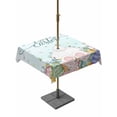 thumbnail image 1 of Easter Outdoor Tablecloth - 60x60 Inch Square Dining Table Cover, Spring Rabbit Feet Eggs Botanical Flowers Butterfly Waterproof Outdoor Table Cloth with Umbrella Hole & Zipper for Picnic/Patio/Party, 1 of 7