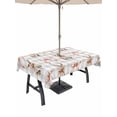 thumbnail image 1 of Easter Outdoor Tablecloth - 60x84 Inch Rectangle Dining Table Cover, Spring Pink Bow Bunny Grey White Checkered Waterproof Outdoor Table Cloth with Umbrella Hole & Zipper for Picnic/Patio/Party, 1 of 7