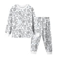 thumbnail image 1 of Easter Outfit Baby Boy Kids Easter Diy Set Bunny Egg Print Long Sleeve Top Pants Girls Clothes White 2-3 Years, 1 of 2