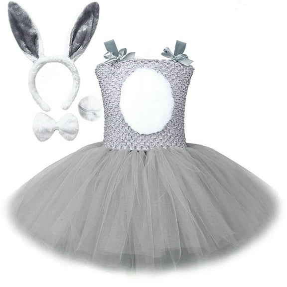 Easter Outfit Girl Tutu Dress Up Clothes Set Bunny Outfit Set Girl Dress for Kids 7-8 Years