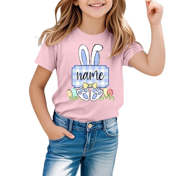 Easter Outfit Toddler Boy Trendy Loose Fit Black Rabbit Face Print Easter Cute Tshirt 2026 Happy Easter Tees Cotton Short Sleeve Tops