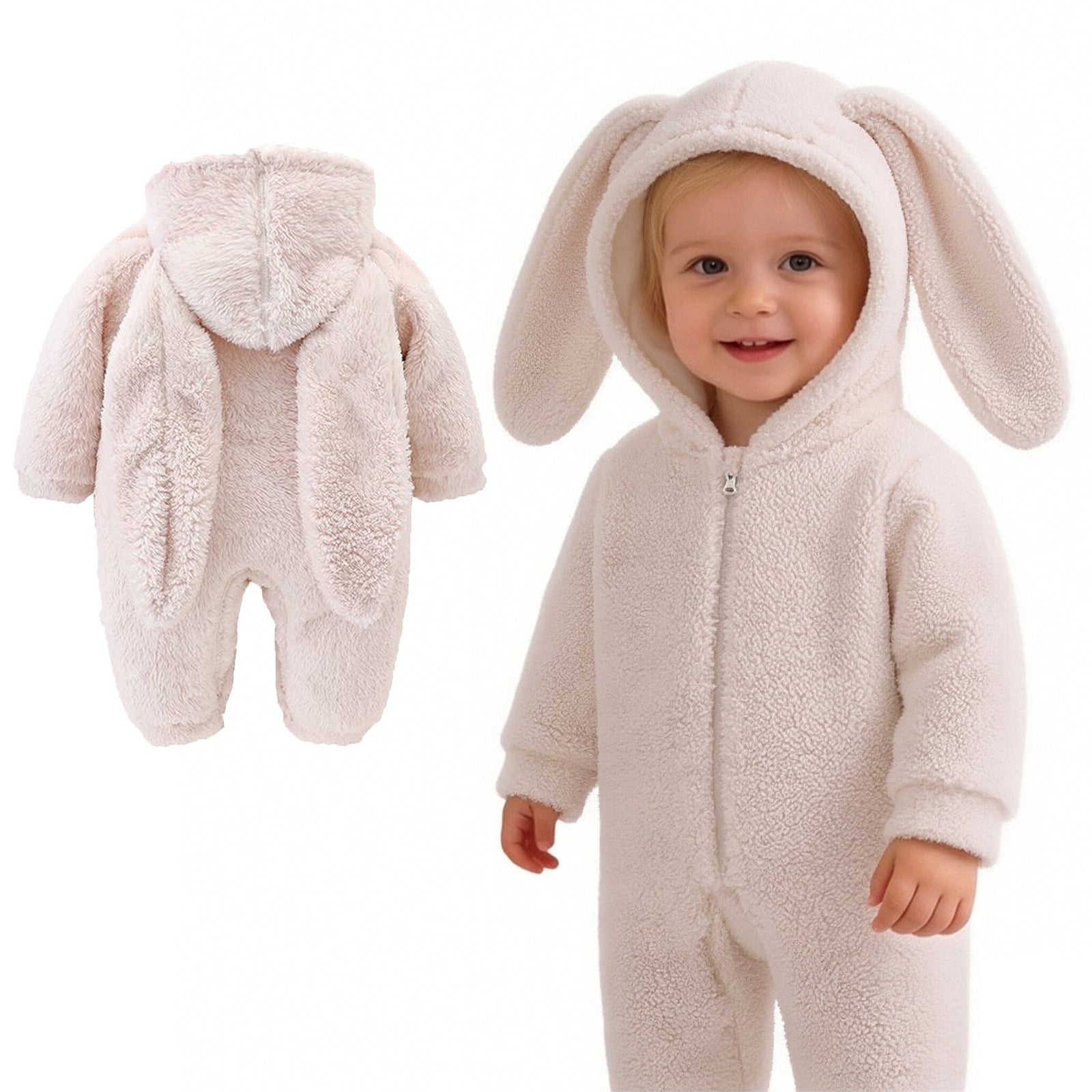 Easter Outfits For Infant Girls One-Piece Cute Bunny Outfit Long Sleeves First Easter Baby Boy Outfit Boys Pjs Size 3-6 Months