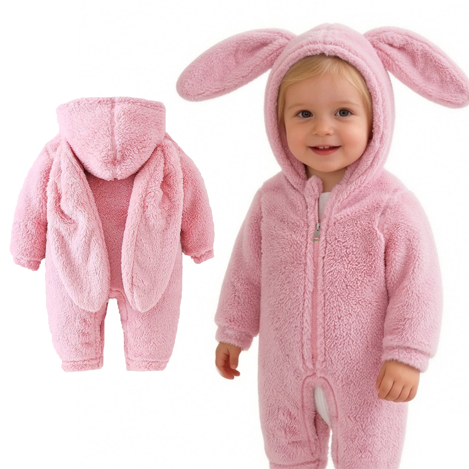 Easter Outfits For Infant Girls Onesies Cute Easter Bunny Costume Long Sleeves First Easter Boy Boys Size 0-3 Months Pajamas