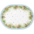 thumbnail image 1 of Easter Oval Tablecloth Easter Table Cloth Bunny Floral Easter Eggs Oval Tablecloths Stain-Resistant Wrinkle Free Polyester Fabric Table Cover for Easter Decoration 54x72 Inch, 1 of 1