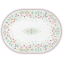 Easter Oval Tablecloth Easter Table Cloth Bunny Floral Easter Eggs Oval Tablecloths Stain-Resistant Wrinkle Free Polyester Fabric Table Cover for Easter Decoration 60x120 Inch