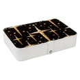 thumbnail image 1 of Easter PU Leather Jewelry Organizer Box with Removable Compartment and Portable Design for Necklace, Earring, and Jewelry Storage, 1 of 6