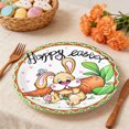 thumbnail image 1 of Easter Paper Plates,9" Disposable Happy Easter Oval Plates for Spring Bunny Dinner Dessert Party Decorations,Bunny Easters Serving Dish Disposable Plates for Easter Party Supplies Dessert Plates,10pc, 1 of 8