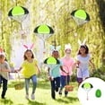 thumbnail image 1 of Easter Parachute Egg Toy - Colorful Plastic & Polyester Throwing Game for Kids - 7.2x5.6x5.6 cm - Fun Outdoor Activity for Easter Egg Hunts & Parties - Blue, Red, Pink, Orange, Green, Yellow, 1 of 6