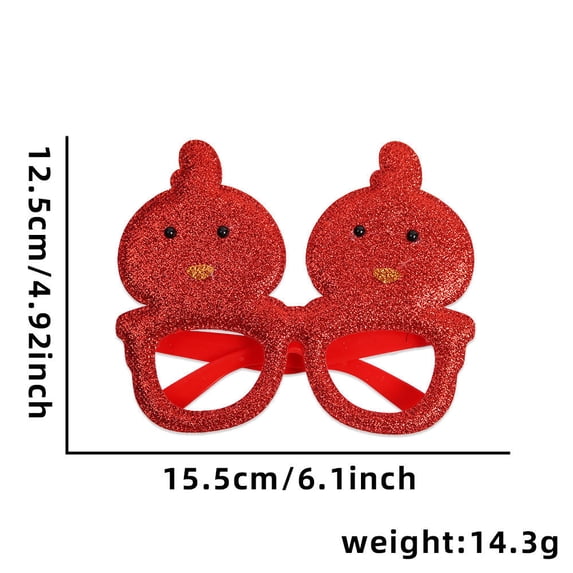 Easter Party Accessory Glitter Bunny Ear Glasses Rabbit Chick Glasses Eyeframe Easter Party Photo Prop for Women Spring Party Decoration Gift for Children