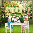 thumbnail image 1 of Easter Party Backdrop - Large Vinyl Photo Background with Bunny and Egg Designs for Indoor Outdoor Celebrations, Durable Holiday Decor for Family Gatherings and Spring Festivals, 1 of 5
