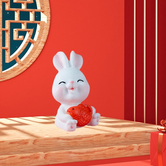 Easter Party Decorations Easter Signs, Decorative Bunny Figurines, 2026 Ornament Happy Easter Table Decor, Elegant Decor Bunny and Egg Decoration(1PC)