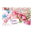 thumbnail image 1 of Easter Party Decorations Large Fabric Easter Egg Bunny Hunt Background Banner and Chick Sign Easter Hunt Game Banner Poster Photo Booth Backdrop for Spring Easter Party Supplies 71x43 Inch (G), 1 of 4