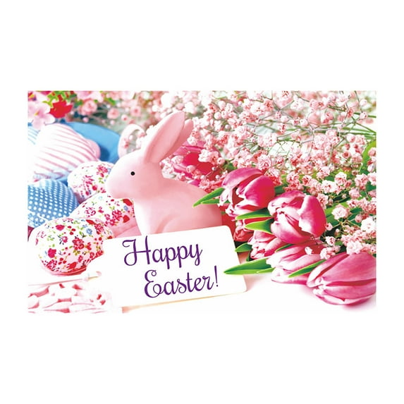 Easter Party Decorations Large Fabric Easter Egg Bunny Hunt Background Banner and Chick Sign Easter Hunt Game Banner Poster Photo Booth Backdrop for Spring Easter Party Supplies 71x43 Inch (G)