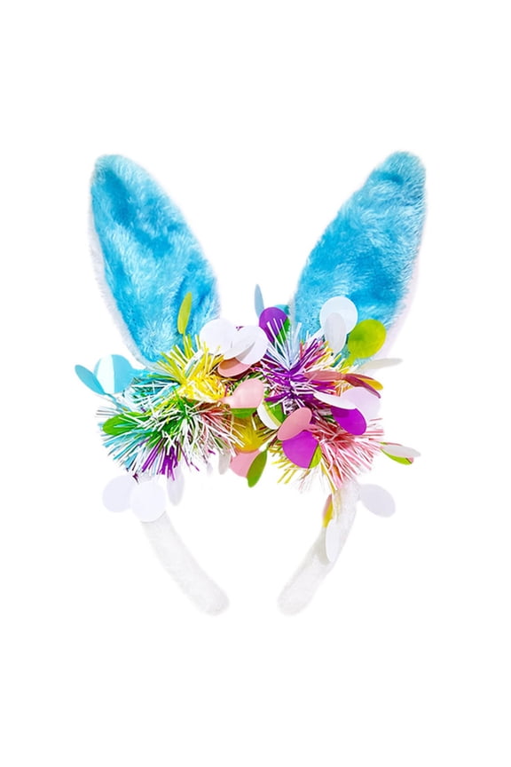 Easter Party Hair Accessory Rabbit Ear Headband Headpiece Rabbit Hairband Children Headwear Easter Party Photo Prop for Women