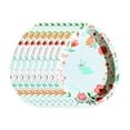 thumbnail image 1 of Easter Party Supplies Disposable Cutlery Set, Paper Plates and Cups in White and Pink for Picnic, Holiday Celebration, and Dining, 1 of 7