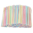 thumbnail image 1 of Meitianfacai 200 Pcs Drinking Straws, 8.2 Inches Colorful Extra Long Flexible Bendy Straws Party Disposable Drinking Straws,4th of july decorations Party Supplies, 1 of 5