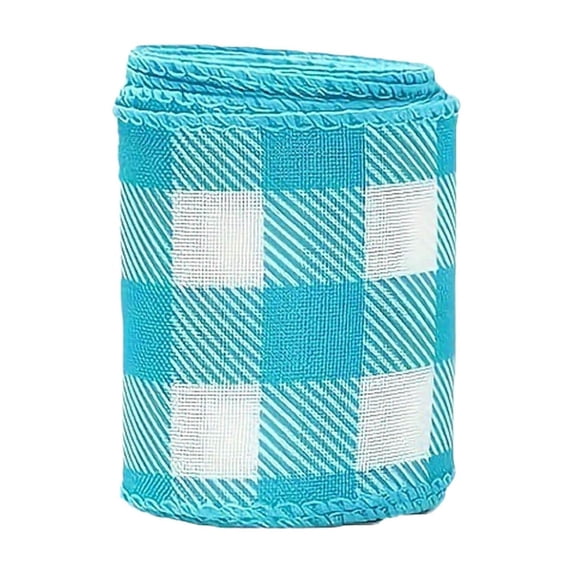 Easter Pastel Plaid Ribbon - Ideal for DIY Presents, Wreaths, and Holiday Crafts