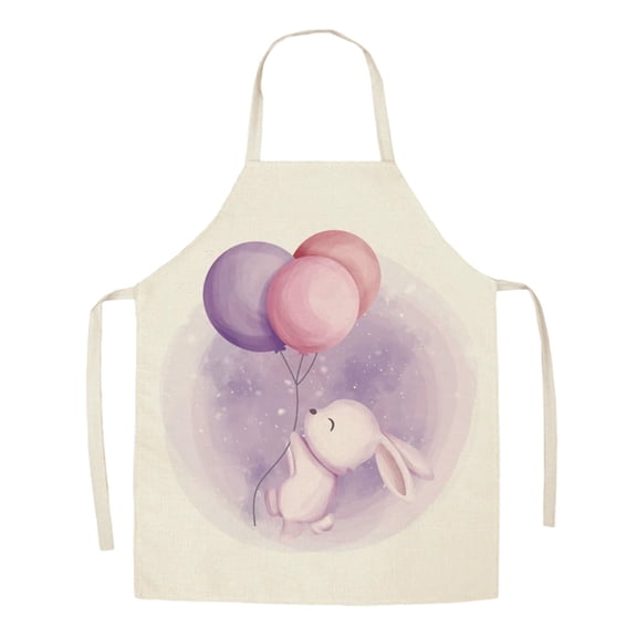 Easter Pattern Kitchen Apron Polyester Fabric Adult Cooking Apron Stain And Lightweight For Baking Grilling And Easter Holiday Party