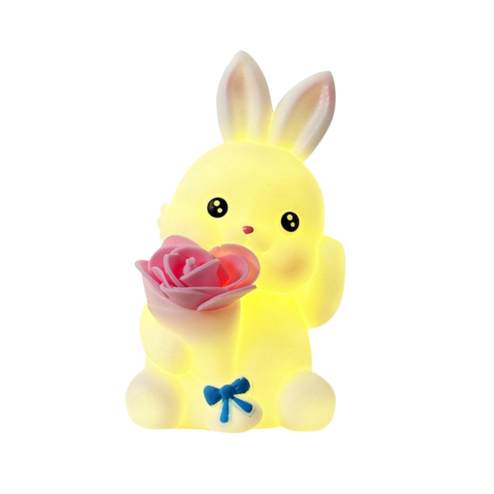 Easter Personality Bunny Enamel Night Light Children Luminous Toys Warm ...