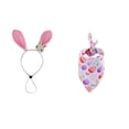 thumbnail image 1 of Easter Pet Bandanas and Bunny Ear Headbands for Dogs, Festive Spring Decorations, Adjustable Lightweight Polyester, Perfect for Holidays, Photoshoots & Events, 1 of 5