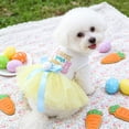 thumbnail image 1 of Easter Pet Dress for Dogs and Cats, Breathable Mesh Holiday Costume for Easter Parties, Anniversaries & Photo Opportunities, Lightweight Multicolor Outfit, 1 of 6
