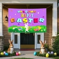 thumbnail image 1 of Easter Photo Background - High Definition Bunny and Egg Pattern Vinyl Cloth for Indoor Outdoor Events, Waterproof Party Decor for Family Gatherings and Spring Festival Celebrations, 1 of 5
