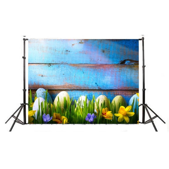 Easter Photo Studio 3D Photography Backdrop, 59X35 Inch (150X90Cm) Fabric Background For Easter Themed Portraits, Family Photos, Shoots, Festive Events