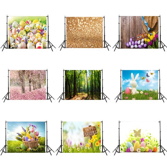 Easter Photography Background Cloth, Versatile Easter Party Decor & Easter Decorations, Smooth Fabric Backdrop for Studio Event, Ideal Spring Holiday Photo Prop Happy Easter Decorations