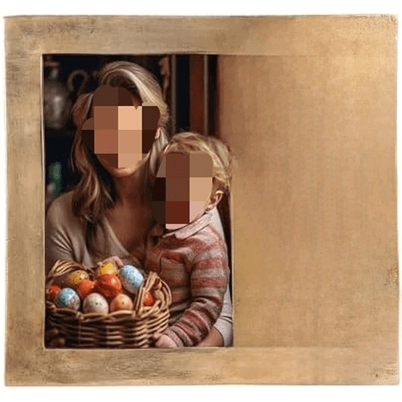 Easter Picture Frame 4x6 Antique Gold Metal Frame for Tabletop & Wall Display Happy Easter Photo Frame Gift$$Home Decor, Kitchen, & Other