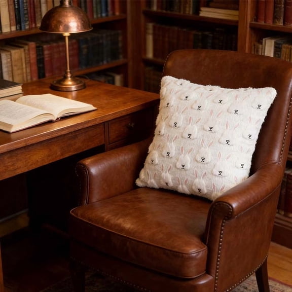 Easter Pillow Covers for Cozy Home Decor - Soft Cushion Throw Pillows for Living Room, Bedroom, and Office - Hidden Zipper Design for Seamless Look - Perfect for Spring Decorations and Versa