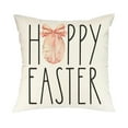 thumbnail image 1 of Easter Pillow Covers Easter Decorations for Home He is Risen Floral Pillows Bunny Easter Buffalo Plaid Eggs Decorative Throw Pillows Spring Easter Farmhouse Decor 1pc - 18x18'', 1 of 6