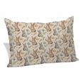 thumbnail image 1 of Easter Pillow Covers, Linen Long Throw Pillow Case, Spring Rabbit Eggs Carrots Farmhouse Retro Holiday Pillow Protector Decorative Cushion Cover for Living Room/Bedroom 16" x 24", 1 of 8