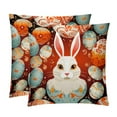Easter Pillow Covers Set of 2 with Unique Patterns for Bed, Chair, and