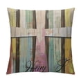thumbnail image 1 of Easter Pillow Covers Set of ,Striped Decorations Holiday Farmhouse Spring Pillow Case for Home Sofa Couch Decor AA, 1 of 5