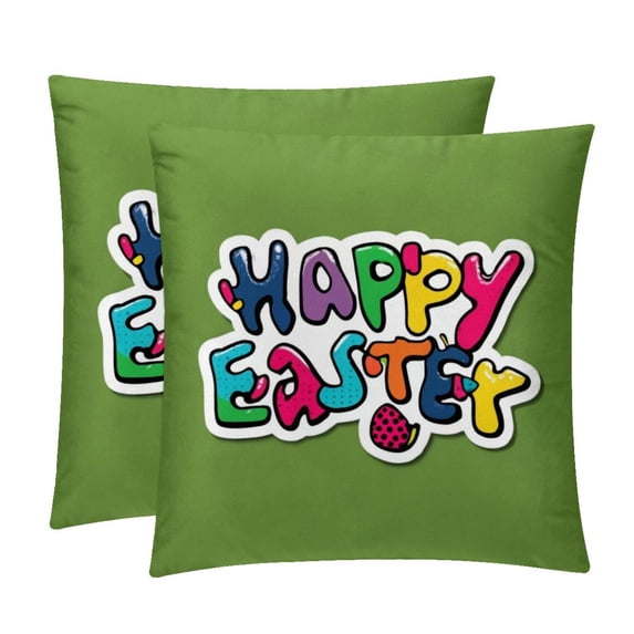Easter Pillow Covers and Throw Pillow Inserts - Set of 2, Available in 16x16, 18x18, and 20x20 Inches, Featuring Unique Patterns for Home Decor