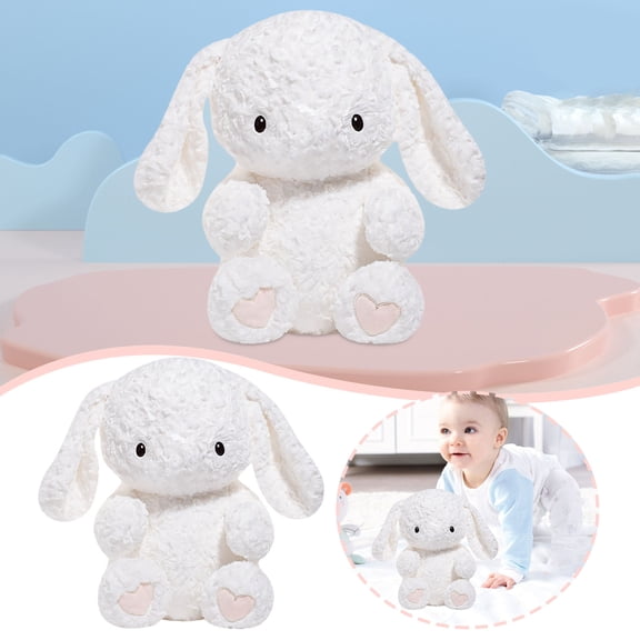 Easter Pink Bunny Plush Toy, Super Soft Floppy Stuffed Animal Rabbit for Kids, Cute Plushie for Comfort & Joy, Ideal for Bedroom Decor, Easter Basket Stuffer, Birthday Gift, Graduation Presents