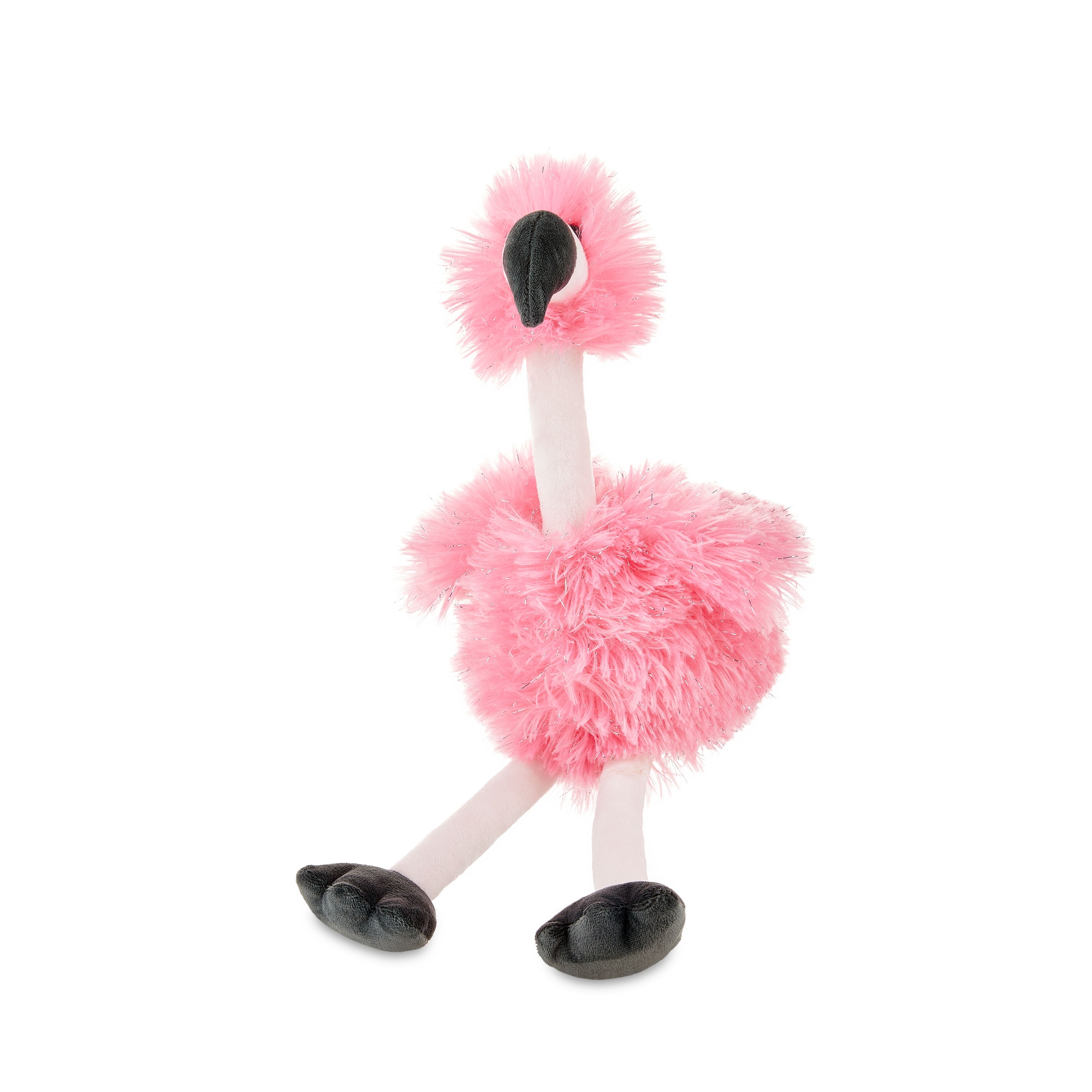 Easter Pink Fuzzy Flamingo Plush, 18 in, by Way To Celebrate