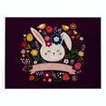 Easter Placemat Cartoon Rabbit Cute Anti Scalding Table Decoration the