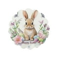 thumbnail image 1 of Easter Placemats Easter Bunny in Floral Bouquet Round Placemats for Kitchen Table Washable Table Mats Place Mats, 1 of 6