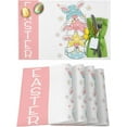 thumbnail image 1 of Easter Placemats Set of 4, Bunny Rabbit Ears Placemat for Dining Table Decorations, Flower Floral Spring Place Mats, Spring Table Mats for Kitchen Dinner Seasonal Holiday Party Decor, 1 of 6
