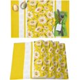 thumbnail image 1 of Easter Placemats Set of 6, Daisy Flower Placemat for Dining Table Decorations, Spring Summer Yellow Place Mats, Spring Table Mats for Kitchen Dinner Seasonal Holiday Party Decor, 1 of 6