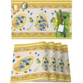 thumbnail image 1 of Easter Placemats Set of 6, Gold Egg Bunny Blue Flowers Placemat for Dining Table Decorations, Spring Plant Leaf Place Mats, Spring Table Mats for Kitchen Dinner Seasonal Holiday Party Decor, 1 of 6