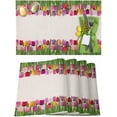 thumbnail image 1 of Easter Placemats Set of 6, Tulip Flowers Placemat for Dining Table Decorations, Spring Flowers Place Mats, Spring Table Mats for Kitchen Dinner Seasonal Holiday Party Decor, 1 of 6