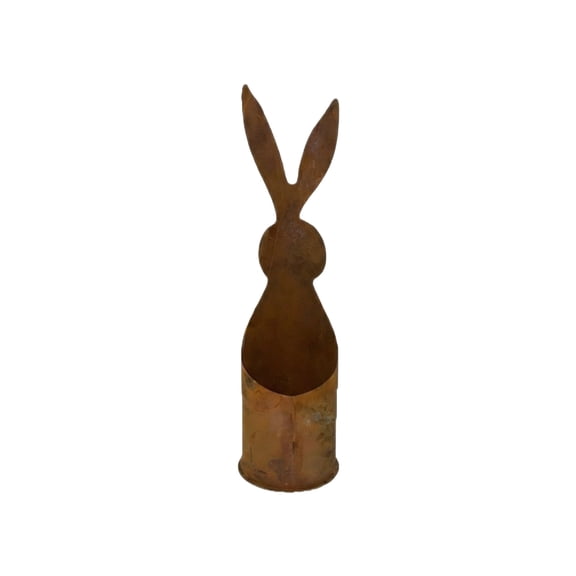Easter Planter Rustic Rabbit,Decorative Flower Pot for Spring, Bunny Shaped Succulent Planter for Holiday Home Garden Decor, Centerpiece or Gift,As Shown